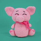 Knitty Critters - Pouch Pals | Pippa Pig | DIY Amigurumi Crochet Kit